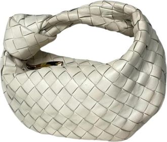 Bottega Veneta Pre-owned Intrecciato Schoudertas - Dames - Vintage Schoudertas - Wit - ONE Size - Leer - Vintage