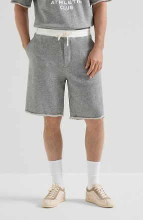 Brunello Cucinelli French terry Bermuda shorts in Grey at Nordstrom, Size Xxx-Large Eu