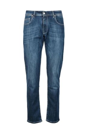 Daniele Alessandrini Blue Cotton Elastane Jeans