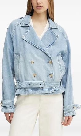 BOSS Giacca denim doppiopetto - Blu