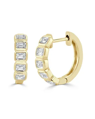 Sabrina Designs 14K 1.05 Ct. Tw. Diamond Huggie Earrings