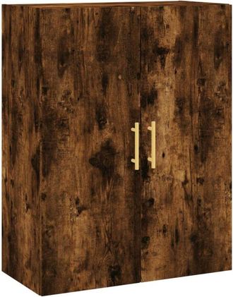 vidaXL Wall Mounted Cabinet Smoked Oak 69.5x34x90 cm Vidaxl