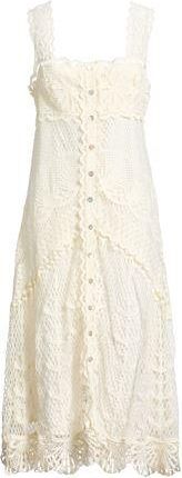 Farm Rio OFF-WHITE NAUTICAL GUIPURE MAXI DRESS