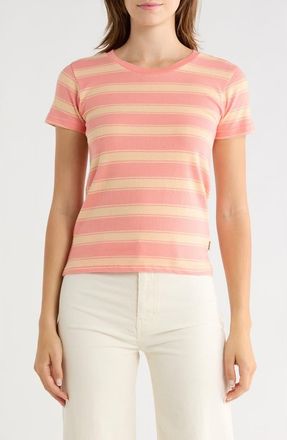 Hurley Better Days Stripe Tee in Burnt Coral at Nordstrom Rack, Size X-Large