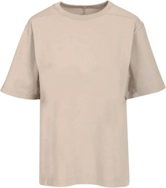 Rick Owens Tops, Dames, Beige, L, Katoen, Brad T-Shirt