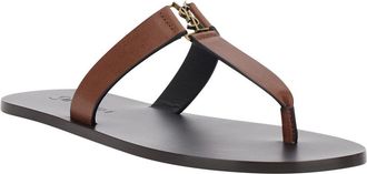 Saint Laurent Womens Sandals Babylone Brown Leather Calf