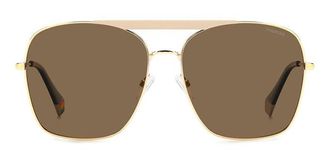 Polaroid PLD 6201/S/X Polarized YYH/SP Womens Sunglasses Gold Size 59