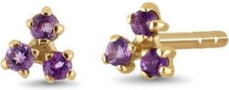 Bony Levy BLC 14K Gold Amethyst Stud Earrings in 14Ky at Nordstrom Rack