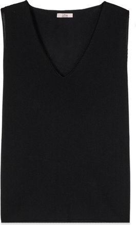 Oltre Seamless Knit Top - Dames - Tops zonder mouwen - Zwart - S - Nylon - Tops