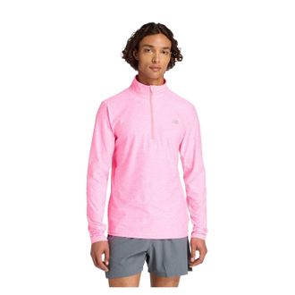 New Balance Heren Space Dye Quarter Zip Top (Neonroze)