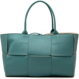 Bottega Veneta Pre-owned Tote Bags, female, Blue, Size: ONE SIZE Pre-owned Tote Bag