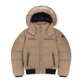 Moose Knuckles Dune/Bronze Cloud Shearling Bomber Jacket