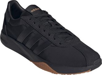 adidas Run 76/26 Sneaker in Core Black/Core Black/Amber at Nordstrom Rack, Size 10.5