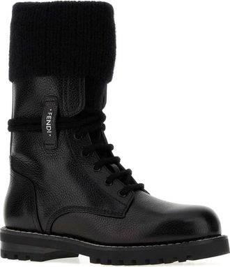 Fendi Commando Ankle Boot - Black
