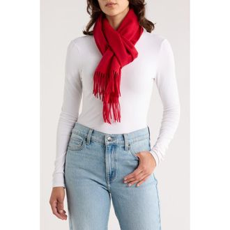 Nordstrom Rack Cashmere Scarf in Red at Nordstrom Rack