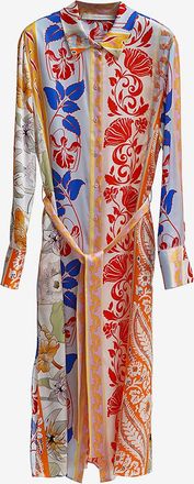 Herzen&rsquo;s Angelegenheit Midi-Satinkleid mit Print Provence