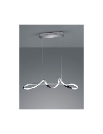 Reality Reality Leuchten - El Dise&ntilde;o Moderno De Perugia De La Suspensi&oacute;n Que Teje Chrome Llev&oacute; La Iluminaci&oacute;n Del Tr&iacute;o Del Atenuador 4000k