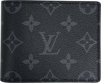 Louis Vuitton Black Noir Monogram Eclipse Wallet (Bi-Fold) (Pre-Owned)