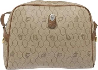 Dior Pre-owned Cross Body Bags, female, Beige, Size: ONE SIZE Pre-owned Vintage Shoulder Bag