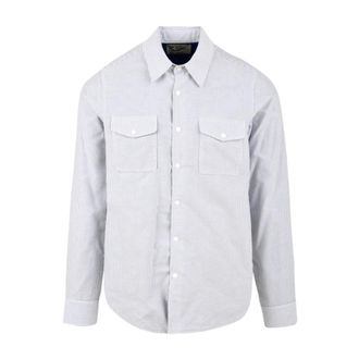 Aspesi Ce 27 B032 Dubbele Streep Blauw Overhemd - Heren - Casual Overhemden - Blauw - M - Overhemden