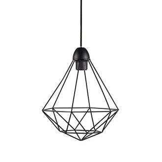 Nordlux L&aacute;mpara de techo negro con pantalla abierta y forma geom&eacute;trica