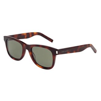 Saint Laurent Sunglasses, unisex, Brown, 50 MM, Chic Green Lens Sunglasses