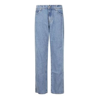 7 For All Mankind Straight Jeans, female, Blue, Size: W32 Tess Trouser Valentine