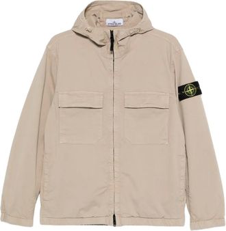 Stone Island hooded pocket jacket - Neutrals