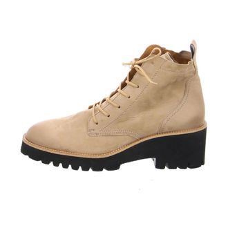 Paul Green Lace-up Boot - Dames - Schoenen - Beige - Maat: 41 EU Leer