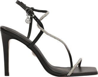 Kazar Glanzende Sandalen - Dames - Sandalen met hakken - Zwart - 36 EU - Leer - Schoenen