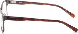 Tumi VTU51655H68X Metal Rectangular Eyeglasses - Brown