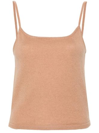 Teddy Cashmere Rapallo cashmere tank top - Brown