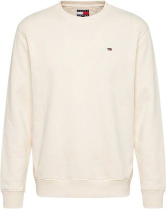 Tommy Jeans Reg Badge Crew - - Sweatshirts & Hoodies - Uomo - Beige - M