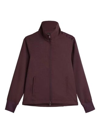 Yohji Yamamoto stripe-detail zip-fastening sweatshirt - Red