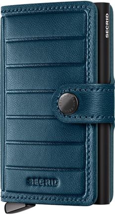 Secrid Premium Miniwallet+ Emboss Lines in Teal at Nordstrom