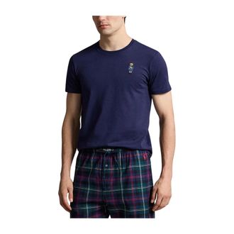 Polo Ralph Lauren Tops, Heren, Blauw, L, Katoen, Lounge T-shirt