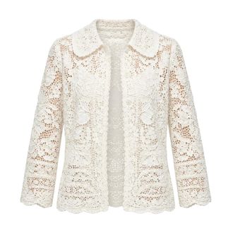 Dolce & Gabbana Cardigan - Dames - Truien - Wit - Maat: 2XS Katoen