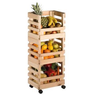 Astigarraga Estante De Verduras De Pino 30x38x90cm - Ev3car.99 - Astigarraga