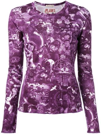 Jean Paul Gaultier babies print T-shirt - women - Polyester - M - Pink