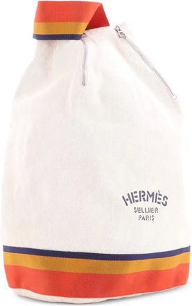 Herm&egrave;s Zaino Cavalier Sling in nylon - Toni neutri