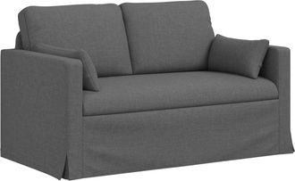 vidaXL Sof&aacute; Gris Oscuro 139 X 78 X 80 Cm Tela Vidaxl