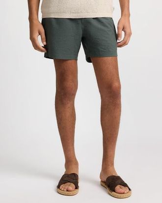 Onia Charles 5 Swim Trunk in Soft Olive at Nordstrom, Size X-Large