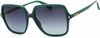 Polaroid Polarized Grey Gradient Square Ladies Sunglasses PLD 6219/S 01ED/WJ 56