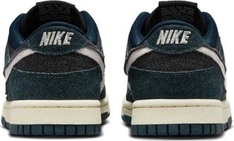 Nike Womens Dunk Low Sneakers Navy Denim Rubber