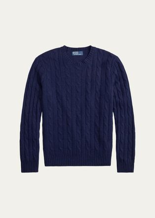Polo Ralph Lauren Mens The Iconic Cable-Knit Cashmere Sweater