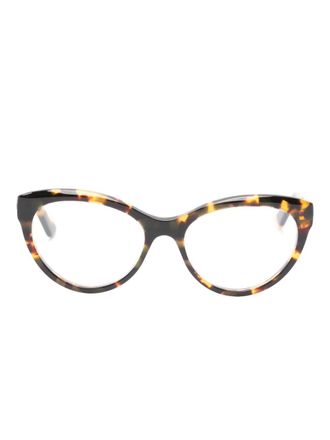 Chlo&eacute; geometric-frame glasses - Brown