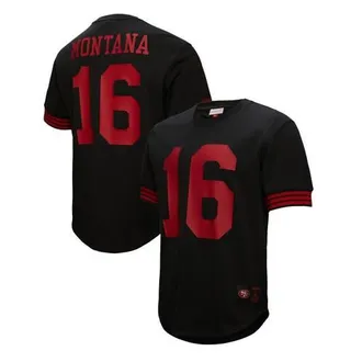 Mitchell & Ness Mens Mitchell & Ness Joe Montana Black San Francisco 49ers Retired Player Name & Number Mesh Top at Nordstrom, Size Xxx-Large