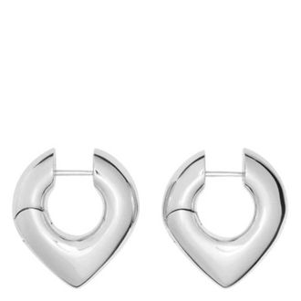 Burberry Sterling Silver Thorn Hoop Earrings