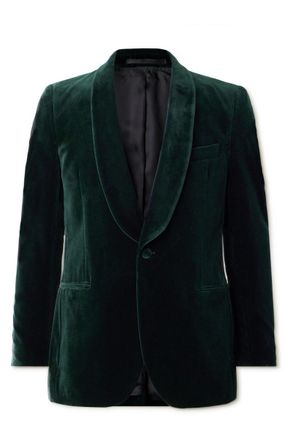 Mr P. Cotton-Blend Velvet Tuxedo Jacket