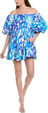 Milly Jamie Under The Sea Cotton Voile Mini Dress